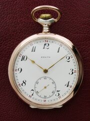 ZENITH Silver 0800 Open Face PW Swiss C 1935