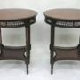 A pair of early 20th century Chippendale style round tables