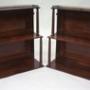 Pair of Regency rosewood hanging shelves