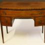 George 111 Mahogany Bowfront 3 Drawer Side Table