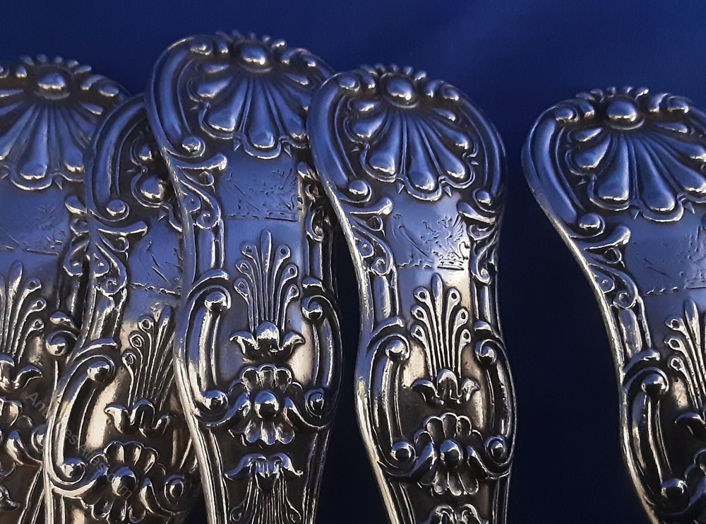 Antiques Atlas 6 X Serving Spoons Dublin 1829.