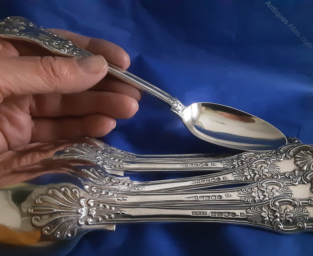 Antiques Atlas 6 X Serving Spoons Dublin 1829.