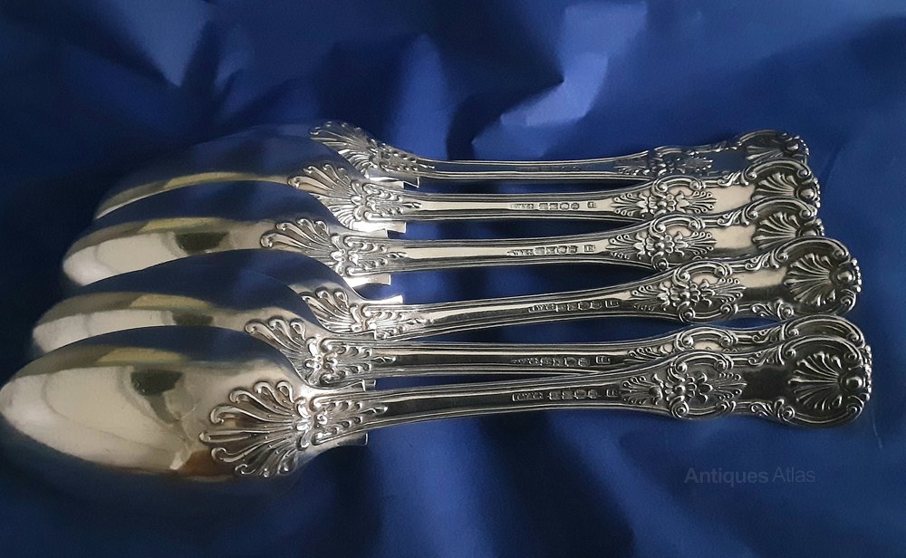 Antiques Atlas 6 X Serving Spoons Dublin 1829.