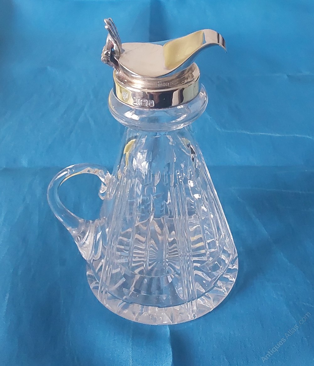 Antiques Atlas Cut Glass Whisky Noggin. 1986.