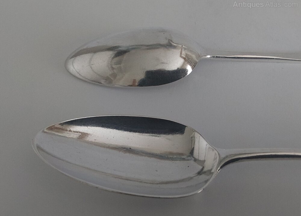 Antiques Atlas Pair Of Serving Spoons. London 1781.