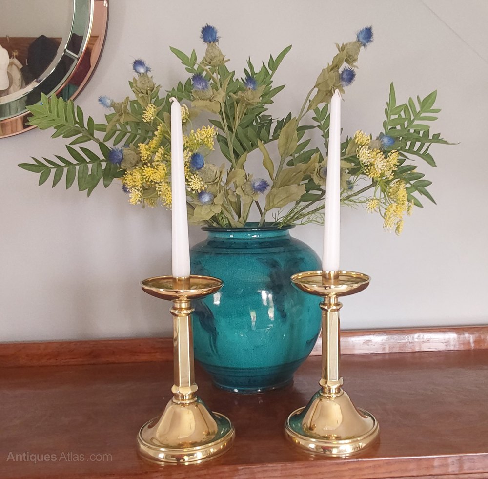 Antiques Atlas Super Quality Brass Candlesticks