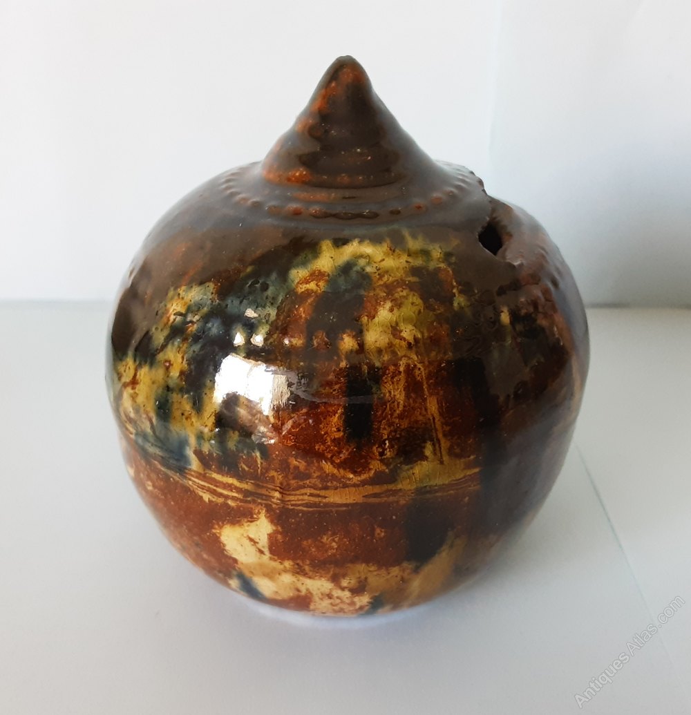 Antiques Atlas Scottish Pottery Money Box. Circa 1840.