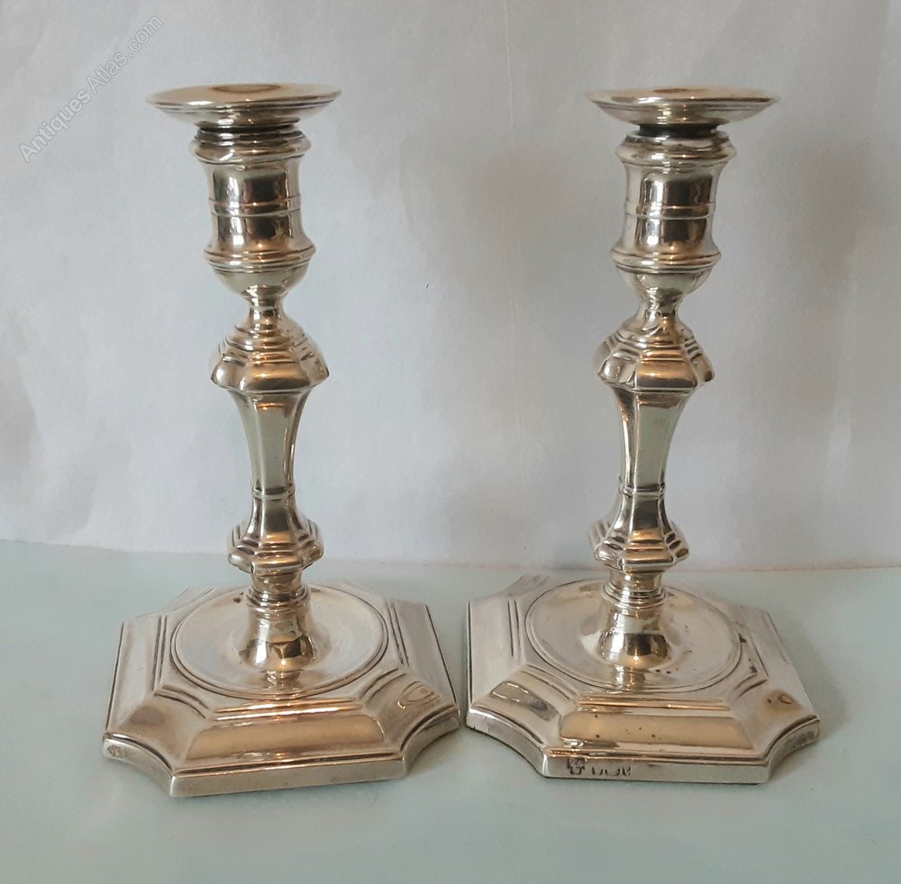 Antiques Atlas Small Silver Candlesticks Sheffield 1901.