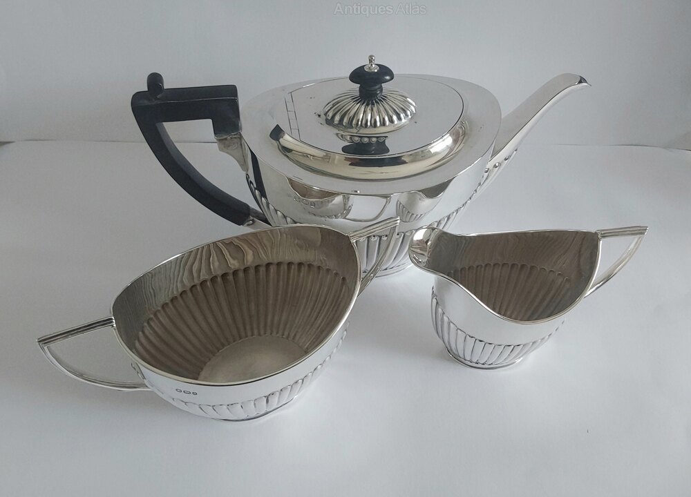 Antiques Atlas Solid Silver Tea Set. Sheffield 1896.