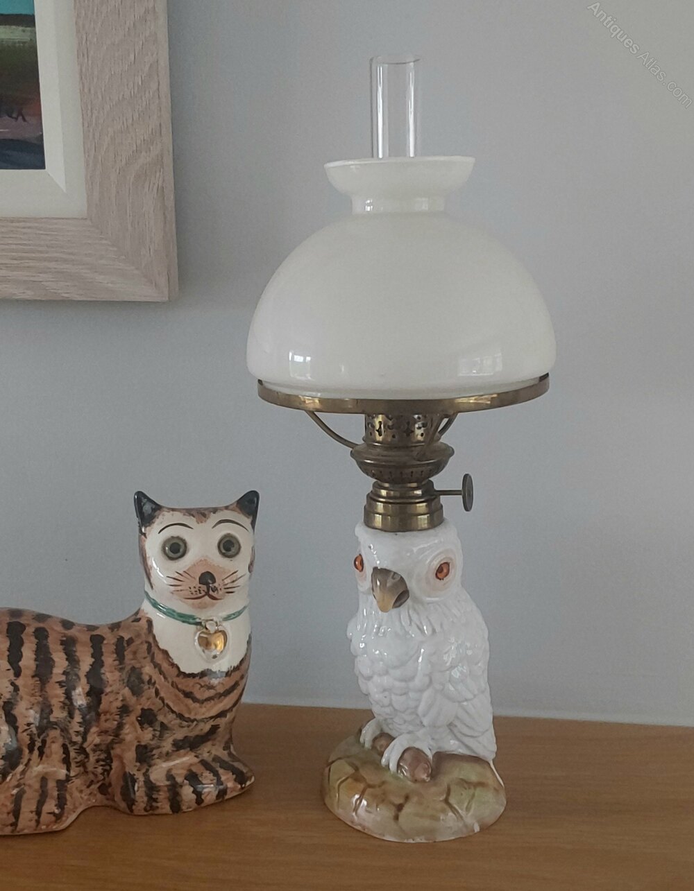 Antiques Atlas Victorian Nursery Oil Lamp C1880.