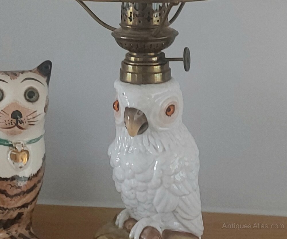 Antiques Atlas Victorian Nursery Oil Lamp C1880.