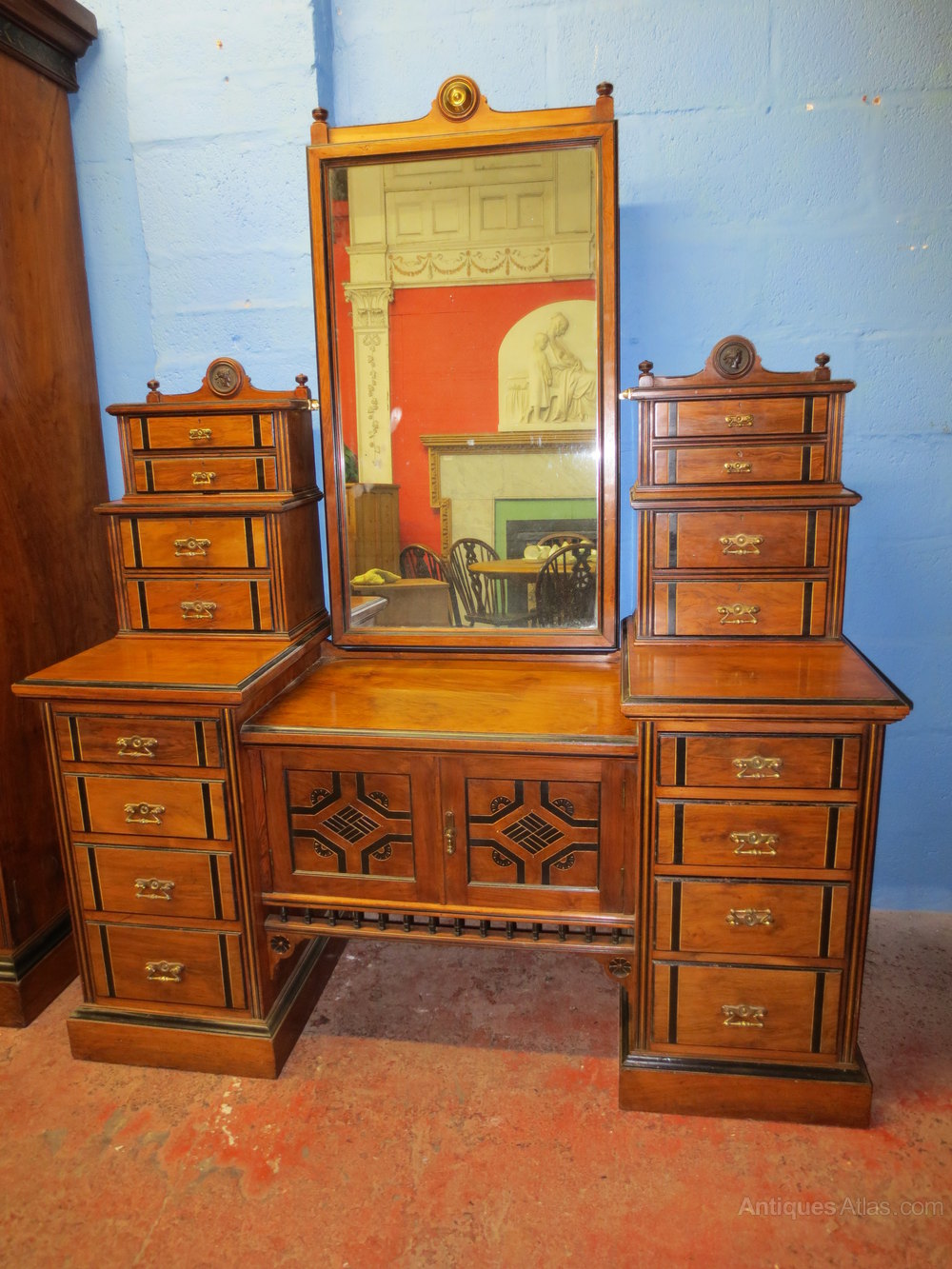 Arts & Crafts Walnut Bedroom Suite Antiques Atlas