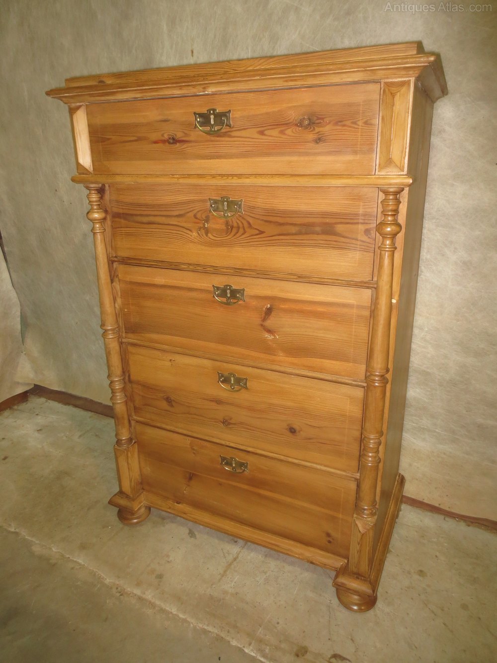 Eastern European Pine Chest Of Drawers Antiques Atlas