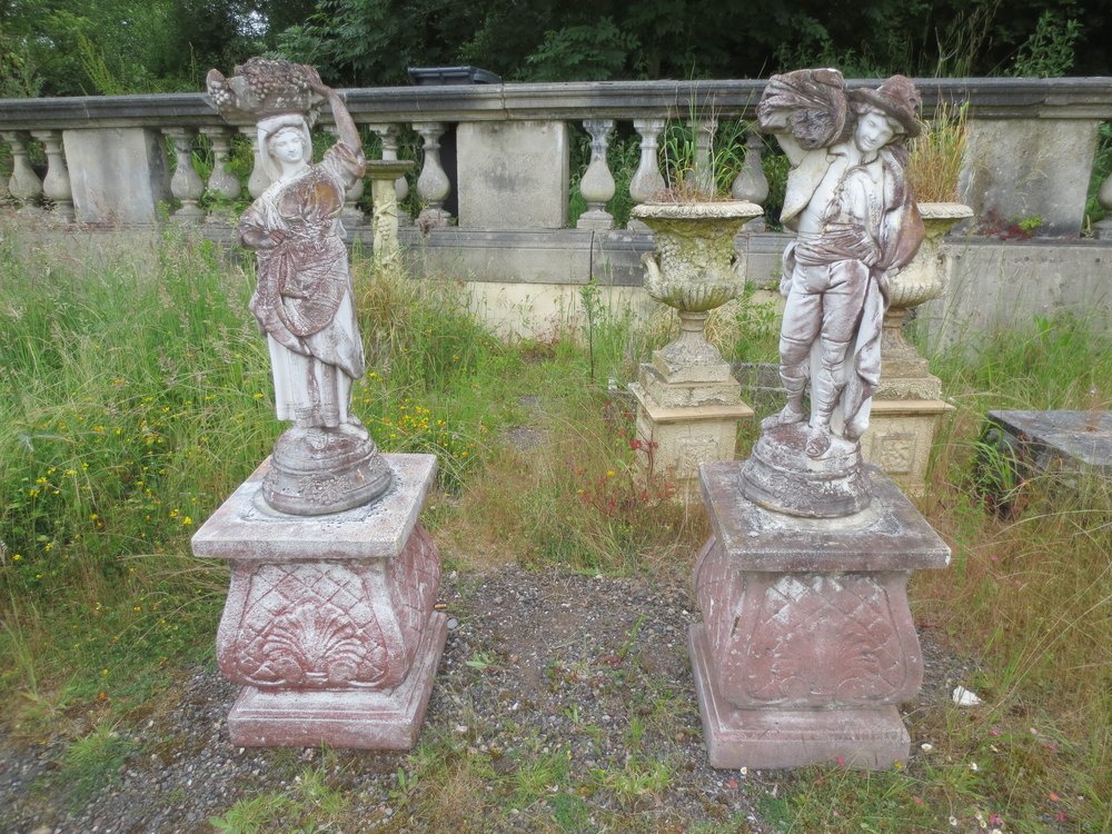 Antiques Atlas Pair Of Stone Figurines