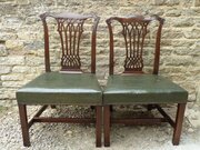 Irish Mahogany Chair Circa 1770 With 19thc Copy   