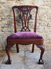 Irish Red Walnut Chair Circa 1750