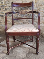 Mahogany Carver/armchair Circa 1800