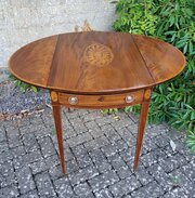 Mahogany Inlaid Pembroke Table Circa 1800