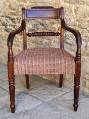 Mahogany Rope Back Carver Circa 1800 