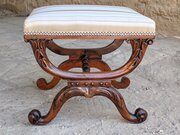 Rosewood X-frame Stool Circa 1820. 