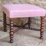 Rosewood Bobbin Leg Stool Circa 1850