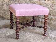Rosewood Bobbin Leg Stool Circa 1850