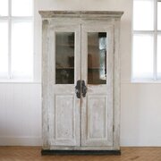 C18th Painted Pine French Vitrine.
