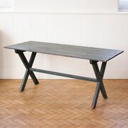 C19th French Blue Painted Tavern Table