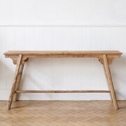 French Elm Console Table
