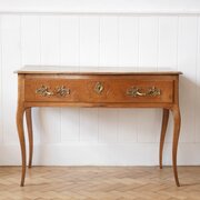 French Fruitwood Serpentine Table