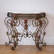 Painted Iron Console Table