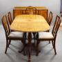 1930s Queen Anne Style Walnut Dining Suite