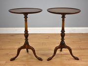 Antique Pair Of Mahogany Wine Tables