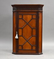 Edwardian Mahogany Corner Cabinet