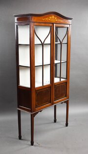 Edwardian Mahogany Inlaid Display Cabinet