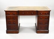 Edwards & Roberts Antique Mahogany Pedestal Desk