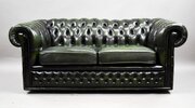 Green Leather Chesterfield