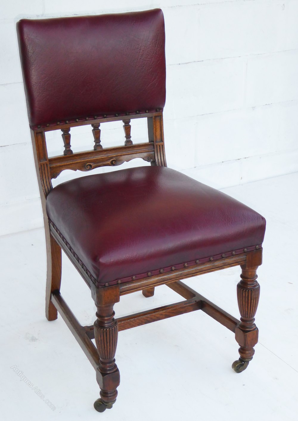 Large Victorian Oak Extending Table & 8 Chairs Antiques Atlas