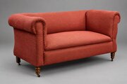 Late Victorian One-Arm Drop-End Sofa