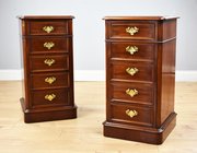 Pair Of Victorian Mahogany Bedside Chests