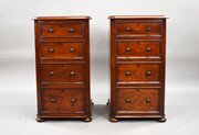 Pair of Victorian Mahogany Bedside Chests