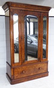 Victorian Burr Walnut Wardrobe