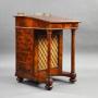 Victorian Flame Mahogany Davenport