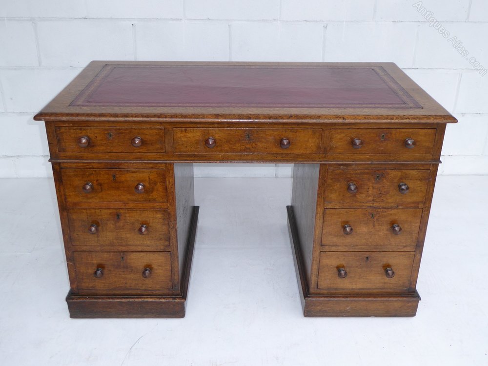Victorian Oak Desk Antiques Atlas