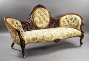 Victorian Walnut Carved Sofa