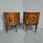 A Near Pair French Marquetry Cabinets