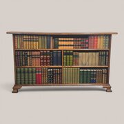 Arts And Crafts Oak Low Bookcase