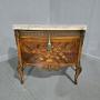 Bombe Inlaid  Walnut Commode Chest of Drawers