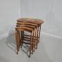 Burr Walnut Quartetto Nest of Tables