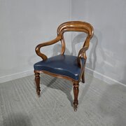 Early Victorian Mahogany Desk Chair